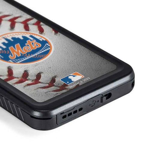 MLB New York Mets Game Ball Galaxy S24 Plus Waterproof Case