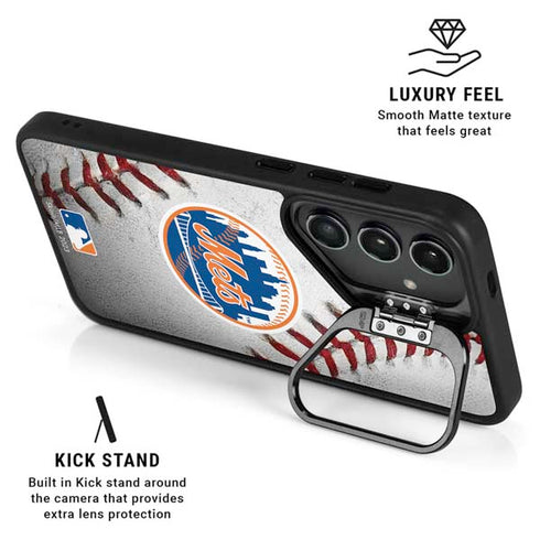 MLB New York Mets Game Ball Galaxy S25 Ultra Kickstand Case