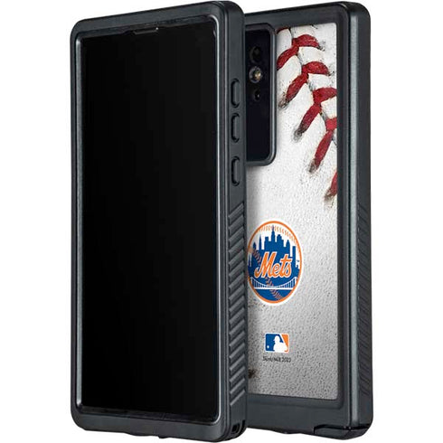 MLB New York Mets Game Ball Galaxy S24 Ultra Waterproof Case