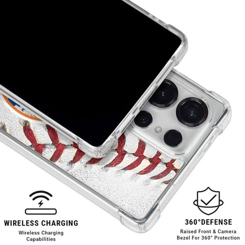 MLB New York Mets Game Ball Galaxy S25 Ultra Clear Case