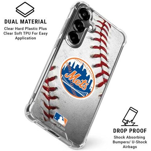 MLB New York Mets Game Ball Galaxy S26 Clear Case