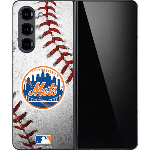 MLB New York Mets Game Ball Galaxy Z Fold5 5G Skin