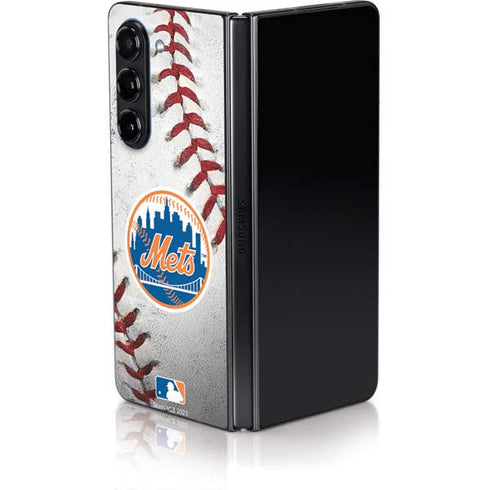 MLB New York Mets Game Ball Galaxy Z Fold5 5G Skin