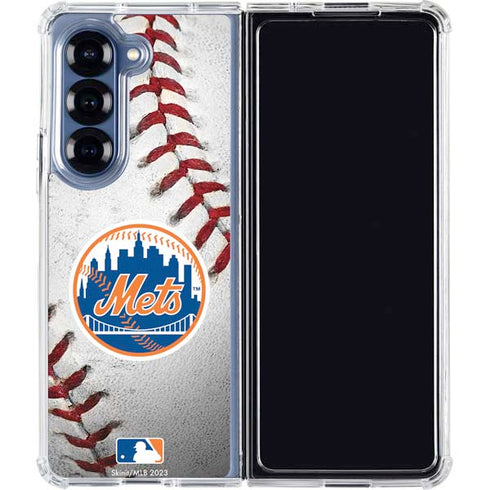 MLB New York Mets Game Ball Galaxy Z Fold6 Clear Case