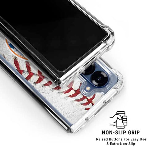 MLB New York Mets Game Ball Galaxy Z Fold6 Clear Case