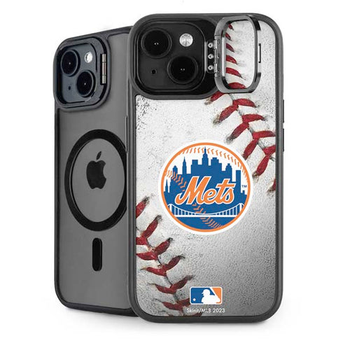 MLB New York Mets Game Ball iPhone 14 Plus Kickstand Case