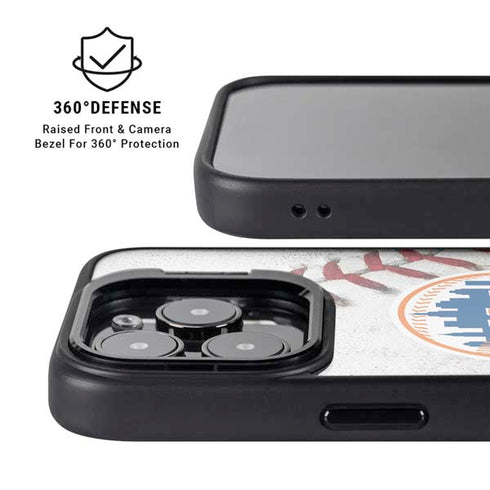 MLB New York Mets Game Ball iPhone 14 Pro Max Kickstand Case