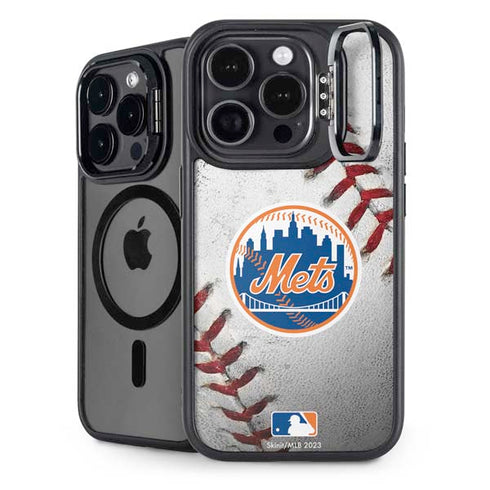 MLB New York Mets Game Ball iPhone 15 Pro Kickstand Case
