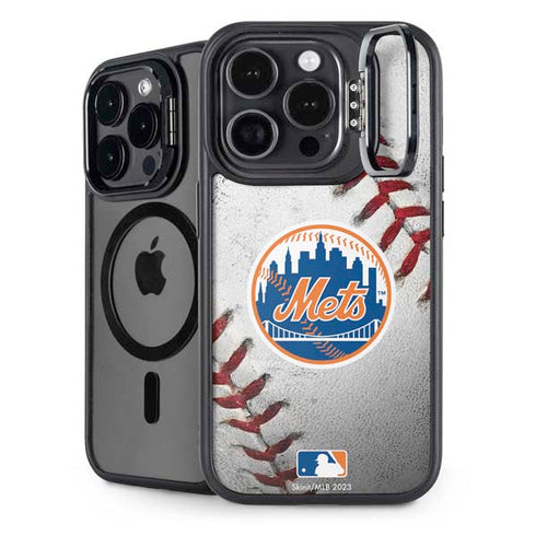 MLB New York Mets Game Ball iPhone 15 Pro Max Kickstand Case