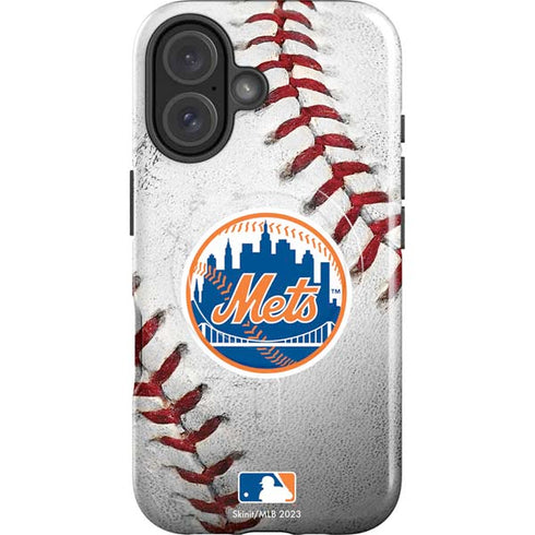 MLB New York Mets Game Ball iPhone 16 Magsafe Impact Case