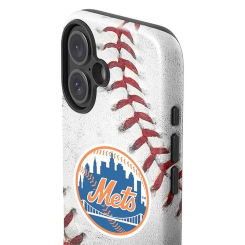 MLB New York Mets Game Ball iPhone 16 Plus Impact Case