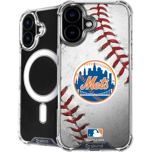 MLB New York Mets Game Ball iPhone 16 Plus MagSafe Case