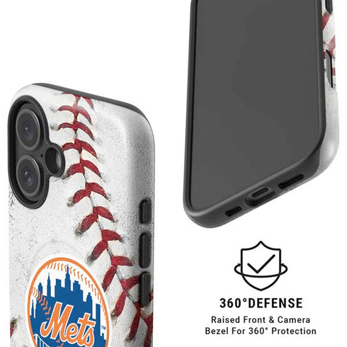 MLB New York Mets Game Ball iPhone 16 Plus Magsafe Impact Case