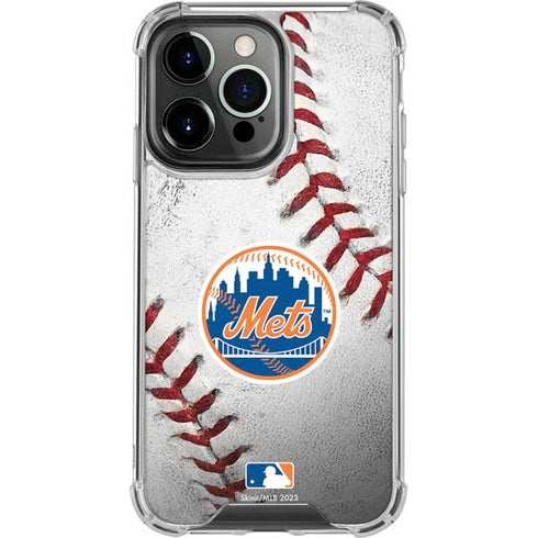 MLB New York Mets Game Ball iPhone 16 Pro Clear Case