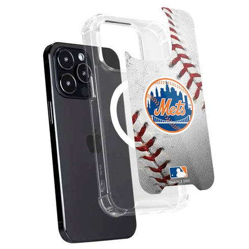 MLB New York Mets Game Ball iPhone 16 Pro MagSafe Case