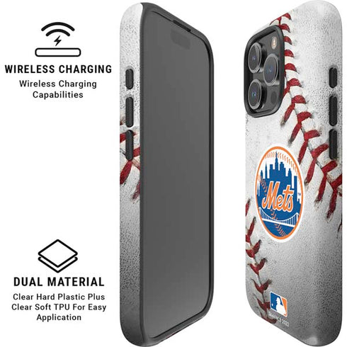 MLB New York Mets Game Ball iPhone 16 Pro Magsafe Impact Case