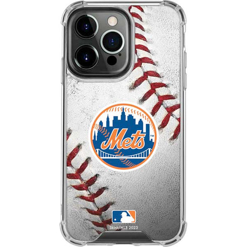 MLB New York Mets Game Ball iPhone 16 Pro Max Clear Case