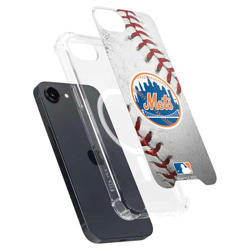 MLB New York Mets Game Ball iPhone 16e MagSafe Case