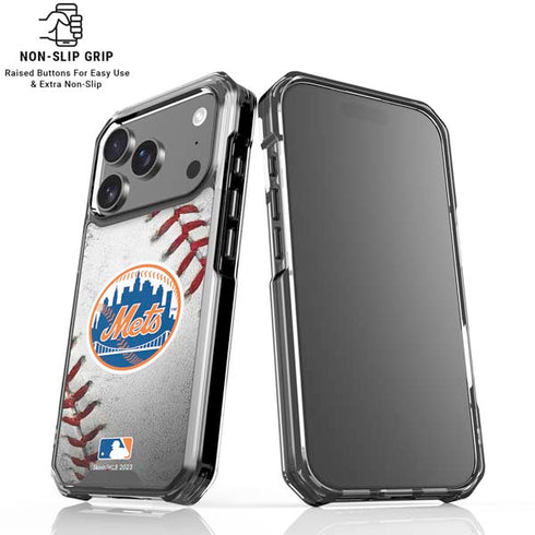 MLB New York Mets Game Ball iPhone 18 Pro Clear Case