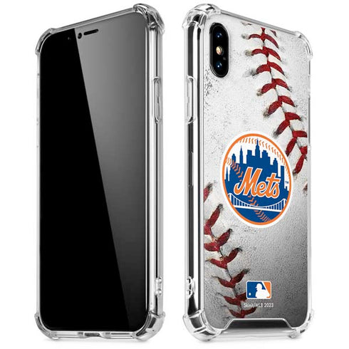 MLB New York Mets Game Ball iPhone X/XS Clear Case