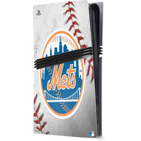 MLB New York Mets Game Ball PS5 Pro Console Skin