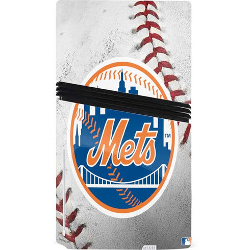MLB New York Mets Game Ball PS5 Pro Disk Console Skin