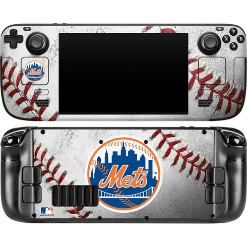 MLB New York Mets Game Ball Steam Deck Handheld Gaming Computer OLED Skin