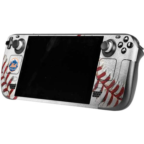 MLB New York Mets Game Ball Steam Deck Handheld Gaming Computer OLED Skin