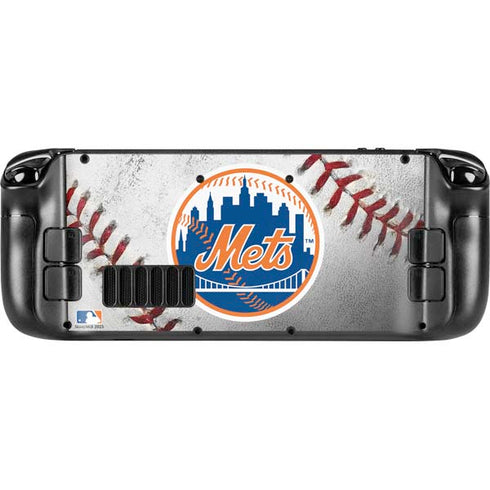 MLB New York Mets Game Ball Steam Deck Handheld Gaming Computer OLED Skin