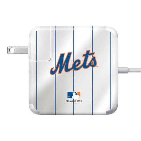 MLB New York Mets Home Jersey 85W Power Adapter (15 and 17 inch MacBook Pro Charger) Skin
