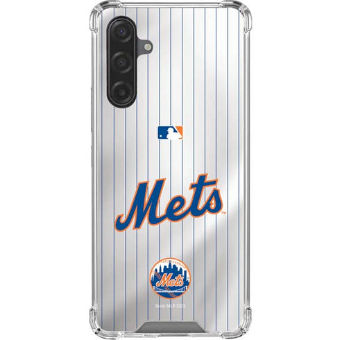 MLB New York Mets Home Jersey Galaxy A17 Clear Case