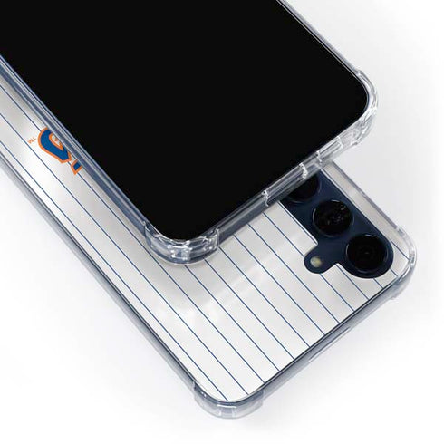 MLB New York Mets Home Jersey Galaxy A55 5G Clear Case