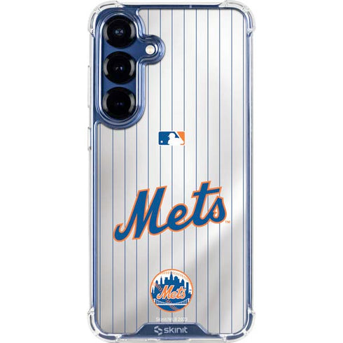 MLB New York Mets Home Jersey Galaxy S25 Plus Clear Case