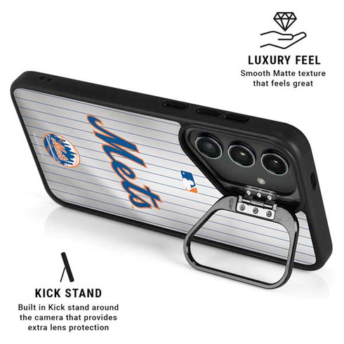 MLB New York Mets Home Jersey Galaxy S26 Plus Kickstand Case
