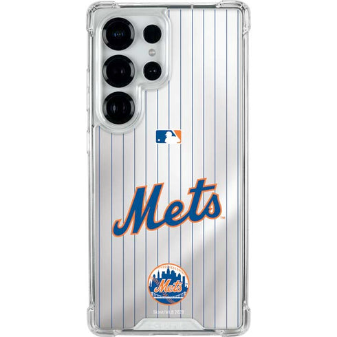 MLB New York Mets Home Jersey Galaxy S26 Ultra Clear Case
