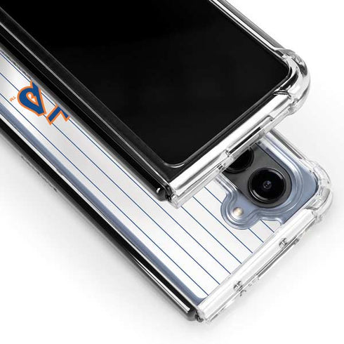 MLB New York Mets Home Jersey Galaxy Z Fold5 5G Clear Case