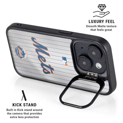 MLB New York Mets Home Jersey iPhone 14 Plus Kickstand Case