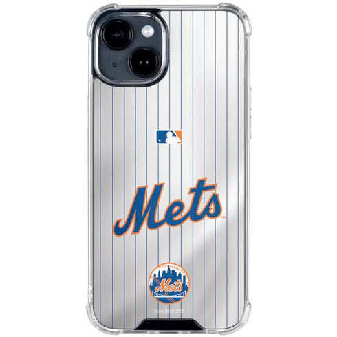 MLB New York Mets Home Jersey iPhone 15 Clear Case