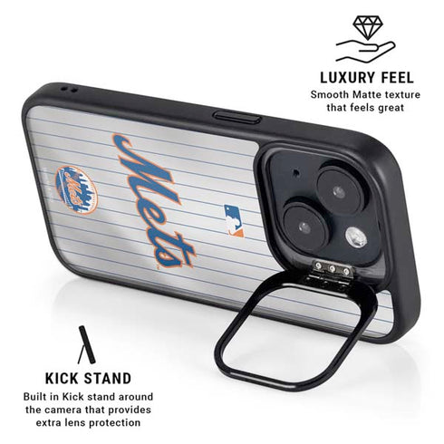 MLB New York Mets Home Jersey iPhone 15 Kickstand Case