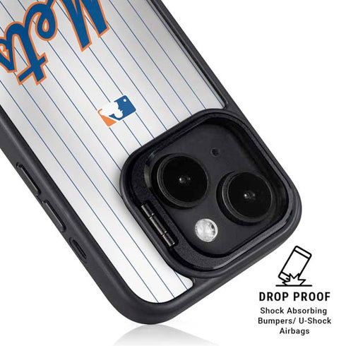 MLB New York Mets Home Jersey iPhone 15 Plus Kickstand Case