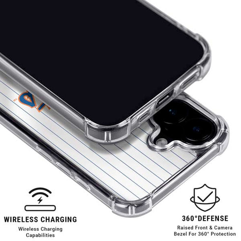 MLB New York Mets Home Jersey iPhone 16 Clear Case