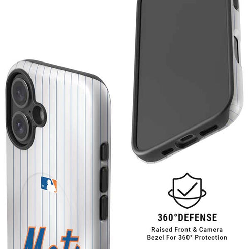 MLB New York Mets Home Jersey iPhone 16 Magsafe Impact Case