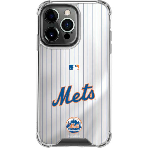 MLB New York Mets Home Jersey iPhone 16 Pro Clear Case