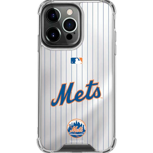 MLB New York Mets Home Jersey iPhone 16 Pro Max Clear Case