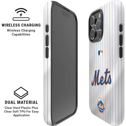 MLB New York Mets Home Jersey iPhone 16 Pro Max Magsafe Impact Case