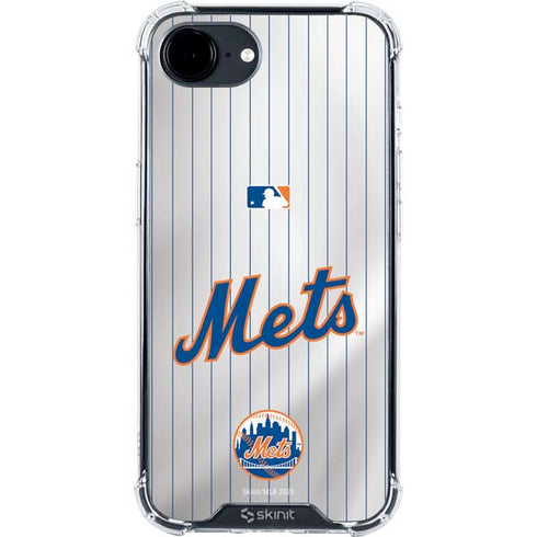 MLB New York Mets Home Jersey iPhone 16e Clear Case