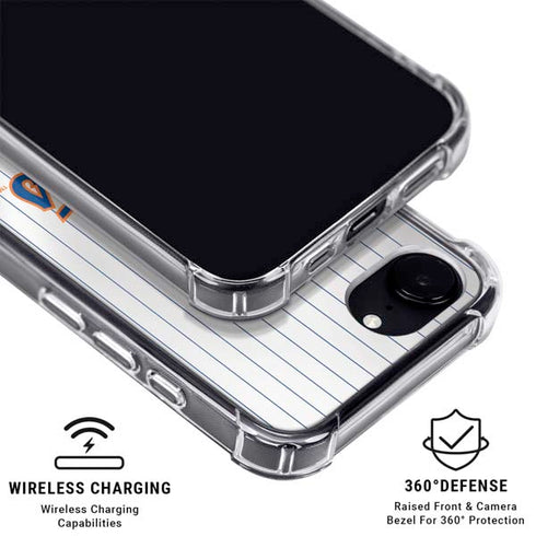 MLB New York Mets Home Jersey iPhone 16e Clear Case