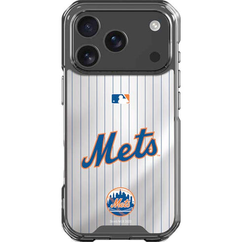 MLB New York Mets Home Jersey iPhone 18 Pro Clear Case
