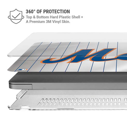 MLB New York Mets Home Jersey MacBook Pro 14in (2021-24) Case plus Skin