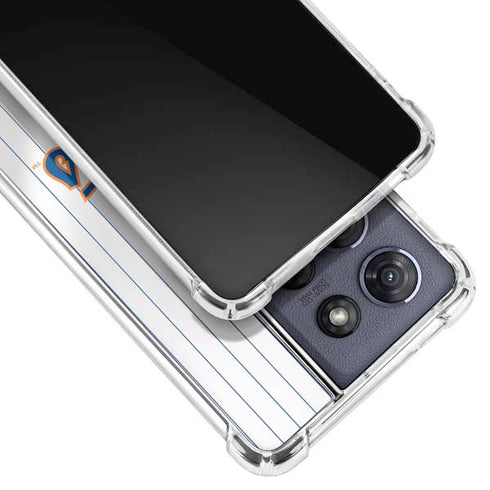 MLB New York Mets Home Jersey Moto G 5G (2025) Clear Case